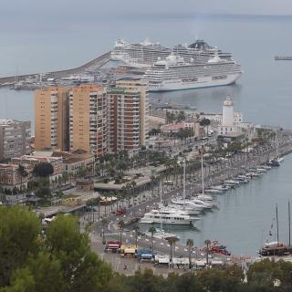 Photo Textures of Background City Malaga